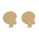 thumbnail image 3 of Inteprter Plantilla de de para el día de la madre, silueta de cabeza de astillas de madera, artesanía DIY, decoración del hogar, fiesta, Type4 NO4 Inteprter CBP176116, 3 of 6