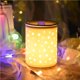 thumbnail image 4 of Lámpara De Aromaterapia De Punto Pequeño De Cerámica Lámpara De Aroma Eléctrica Fusor De Cera Luz De Noche De Aroma Esencial Advancent HA024711-01, 4 of 6