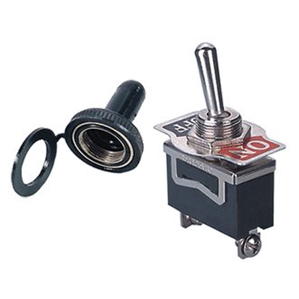 Heavy Duty Toggle Switch with Rubber Boot - SPST On/Off Type - Walmart.com