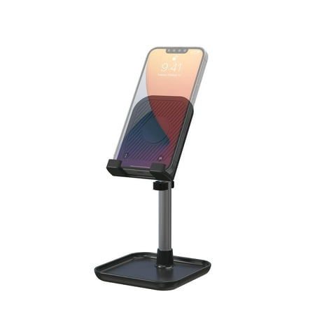 Fleximount Smartphone and Tablet Stand - Phone, iPad and Tablet Holder for Desk, Black