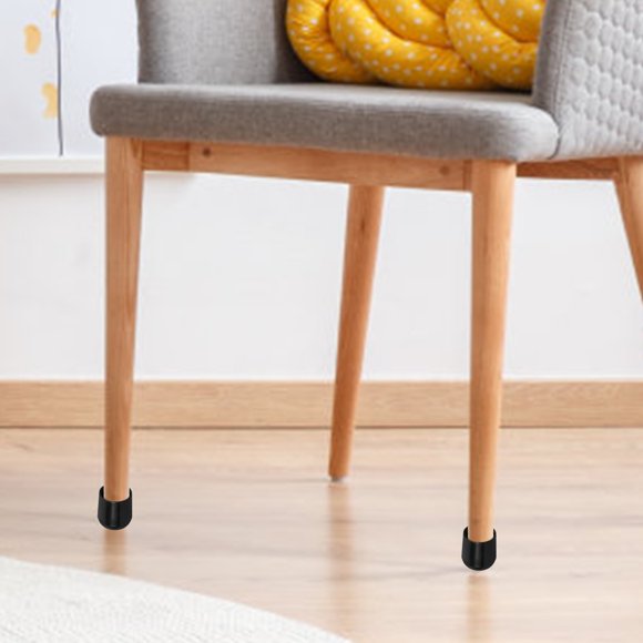 IDEANATEGRATE 12Ud Protector De Patas De Y Goma Antideslizante Negro Cubre Suelos Madera Y Baldosas