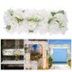 thumbnail image 4 of KAKOWELY Rosa de flores artificiales para boda, simulación de flores, panel de flores para boda, decoración de hileras de flores falsas, 4 of 4