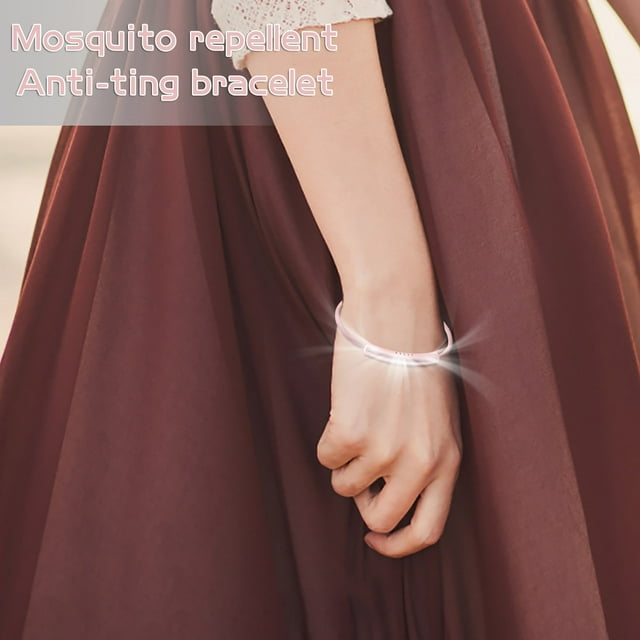 Fiudx Pulsera Repelente de Mosquitos Vigorosa, Anillo para El Pie con Aceite de Citronela, Protección Natural Sin Deet, Imprescindible para Viajes Al Aire Libre, Seguro para Todas Las Edades, 1,5 Ml,