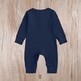 thumbnail image 5 of Infant Boys Girls Romper Fall Outfits, Newborn Baby Jumpsuit Romper, Cotton Knit Long Sleeve Button Overalls Bodysuits Baby Clothes for Boys and Girls, 5 of 7