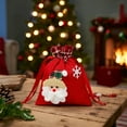 thumbnail image 5 of Coollooc Christmas Gifts Bags,Christmas Candy Bag, Cute Xmas Gifts Bags, Fabric Gifts Bags Drawstring, Christmas Tote Bags with Handles, Fabric Wrapping Gifts Bags(A), 5 of 7