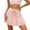 Pink, variant on BUWTTER Skirts for Women High Waist Belted Pleated with Built In Shorts Flowy Mini Summer Casual Beige Skirt L