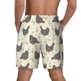 thumbnail image 4 of Balery Funny Chicken Mens Swim Trunks Swim Shorts for Men Quick Dry Inseam Beach Shorts with Compression Liner Pocket-3X-Large, 4 of 9