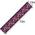 thumbnail image 5 of Linen 13.8x71'''' Sugar Skull Table Runner Mexican Dia De Los Muertos Day of The Dead Marigold Table Decoration for Home Kitchen Dining Room, 5 of 5