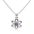 thumbnail image 2 of Cherished Moments Girls Sterling Silver Daisy Simulated February Birthstone Necklace For Children, 2 of 4