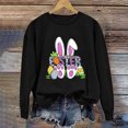 thumbnail image 4 of EGNMCR Easter Chemises Imprimées pour Femmes T-Shirts Graphiques pour Femmes Chemises pour Femmes T-Shirts à Col Rond Easter Imprimés à Manches Longues Chandails en Molleton T-Shirts pour Femmes, 4 of 5