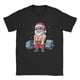 thumbnail image 2 of Fitness regalo de Navidad lindo Santa Vintage camisetas de manga corta Deadlift gimnasio camisetas de Navidad ropa de cuello redondo regalo divertido, 2 of 3