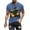 Blue, variant on Mens Shirts Halloween Ghost Pumpkin T-shirt Short Sleeved Printed Round Neck Blouses Army Green M T-shirts for Men