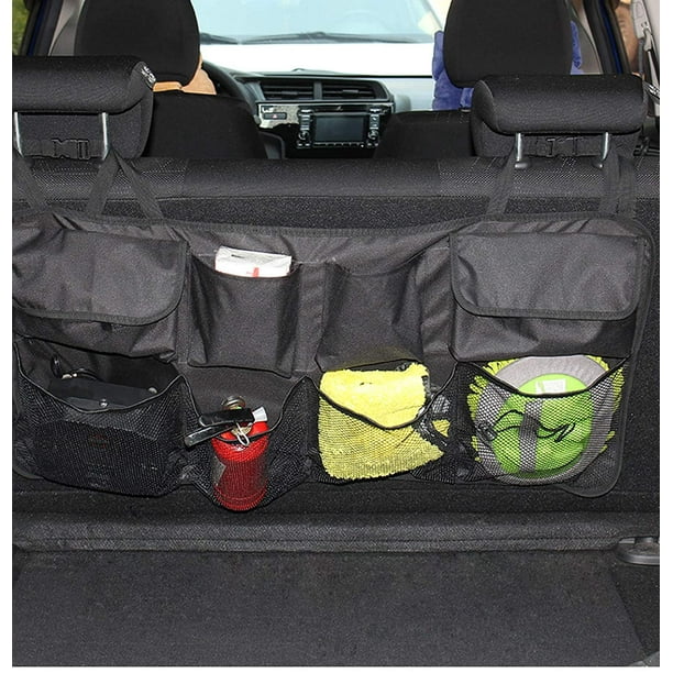 Organisateur siège arrière de voiture Protection avec poches de rangement -  Noir