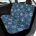 thumbnail image 4 of Pzuqiu Car Seat Covers Easy to Install Polyester, Compatible with Car Interiors Car Seats, for Trucks Sedans, Blue Floral Mandala, 4 of 10