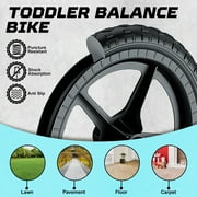 WLRETMCI Kid Balance Bike, 12'' Toddlers Training Bicycle for 2-5 Years Old Boys Girls, Lightweight with Lighting up Wheels, Bule