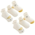 thumbnail image 1 of MesaSe 3 Pairs Summer Socks Simple Wear-resistant Cartoon Design Anti-Skid Baby Short Socks Infants Accessories, 1 of 10
