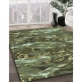 thumbnail image 2 of Ahgly Company Indoor Rectangle Patterned Dark Forest Green Novelty Area Rugs, 2' x 5', 2 of 6