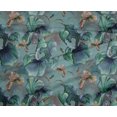 thumbnail image 4 of oneOone Polyester Spandex Dusty Teal Green Fabric Florals Diy Clothing Quilting Fabric Print Fabric By Yard 56 Inch Wide-1P2, 4 of 4