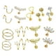 thumbnail image 1 of Pendientes De Tuerca Geométrica Lisa 20 Piezas Para Boda De Navidad Sunnimix aretes, 1 of 8