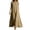 Khaki-Dress, variant on Maxi Dresses for Women Solid Color Sleeveless Split Neck Loose Fit Elegant Casual Summer Dress Breathable Khaki L