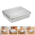 thumbnail image 4 of Shisuyan Covered Cake Pan Rectangle Cooking Pan Sleek and Polished Finish 1 Set, 4 of 9