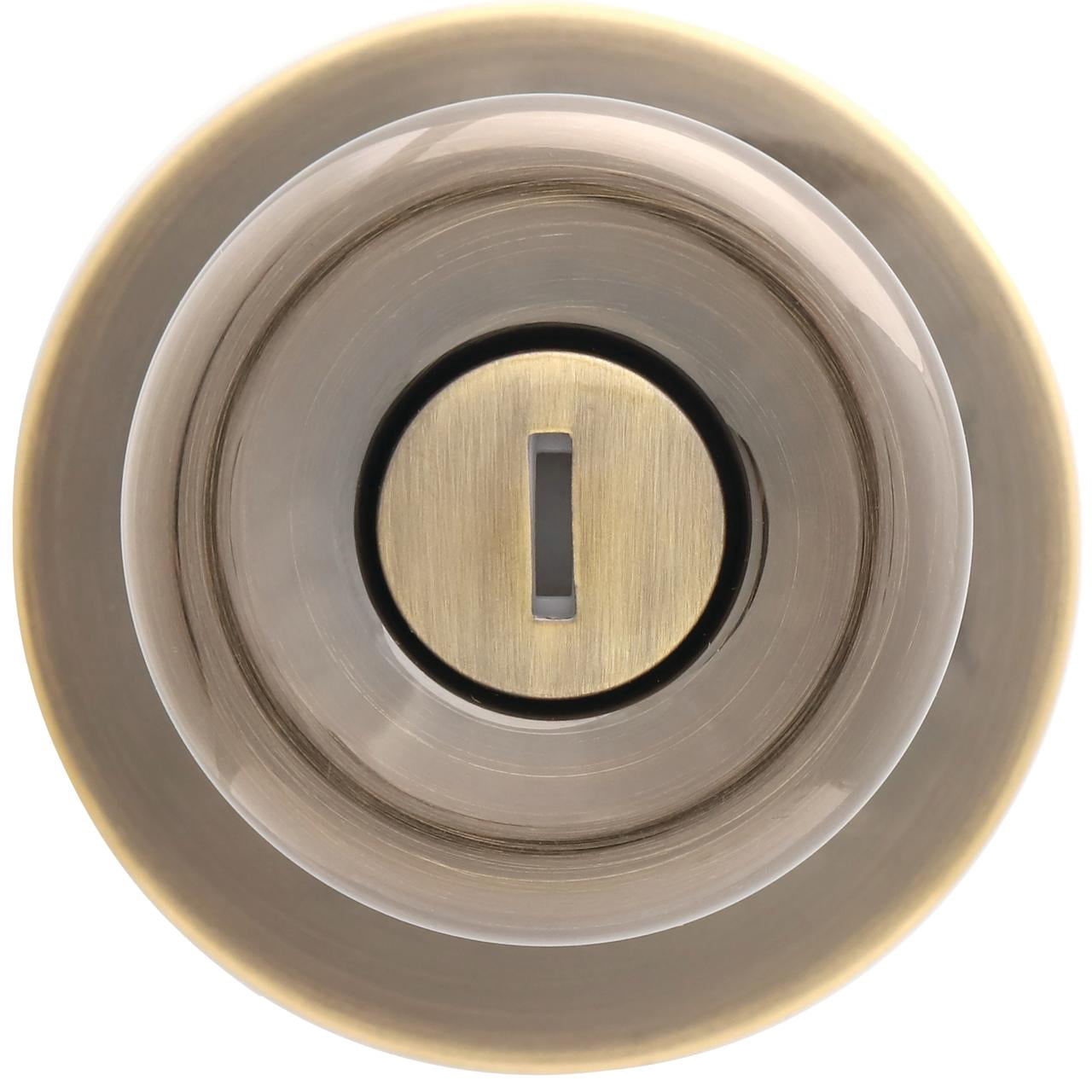 Lokhaus Privacy Tulip Doorknob Antique Brass 2 Count