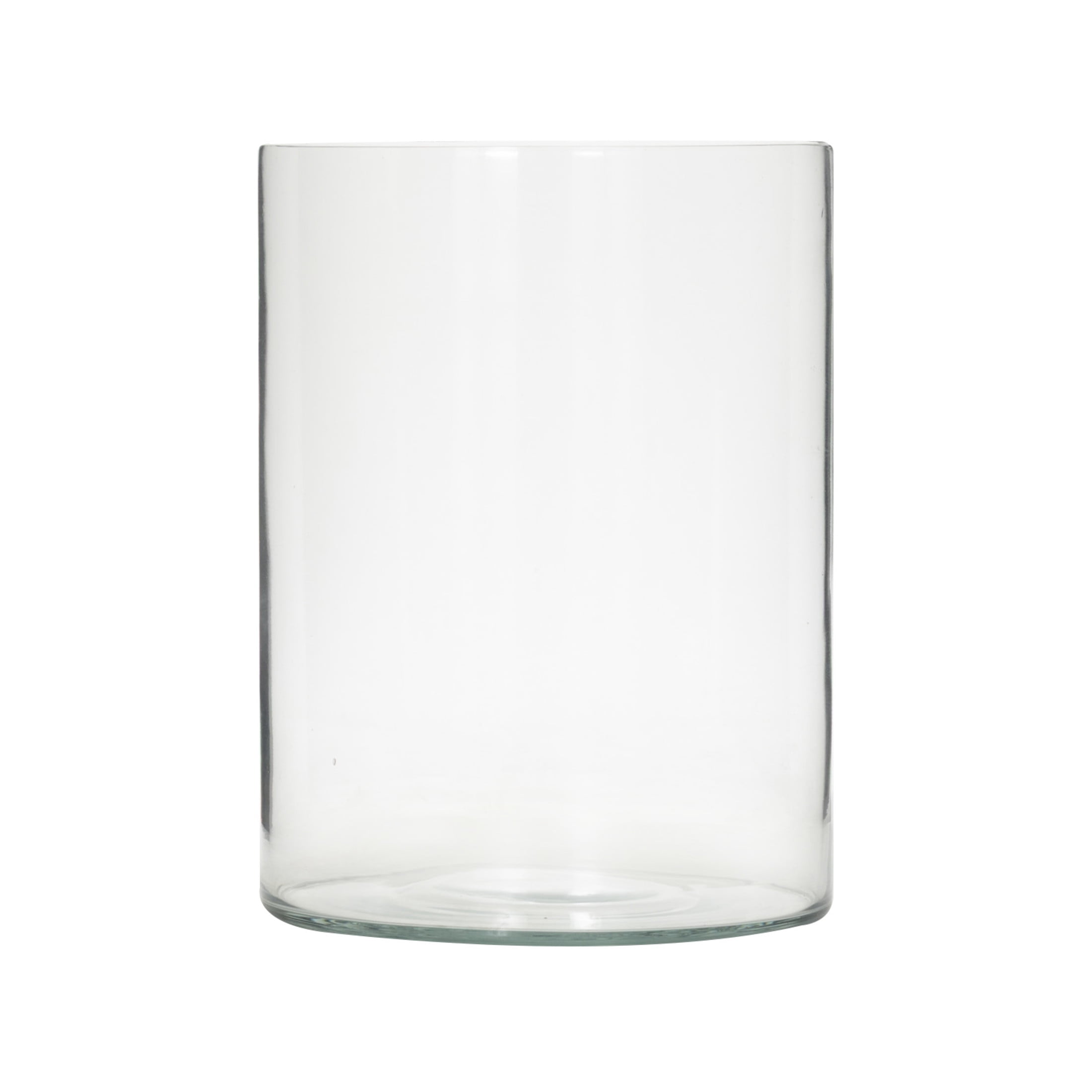 DecMode 8" Wide Glass Vase
