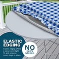 thumbnail image 4 of Sorfey Round Table Cover Fitted Picnic Tablecloth with Umbrella Hole, Black 30", 4 of 9