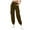 Brown, variant on SwiftWear Women's Plus Size Drawstring Joggers with Zip Pockets, Elastic Waist Lounge Pants Comfortable Cuffed Ankle Sweatpants for Casual Wear S-3XL