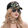 thumbnail image 5 of Baseball Cap Adjustable Fashion Snapback Unisex Mesh Trucker Hat, Retro Vintage Cassette Tape, 5 of 7