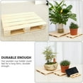 thumbnail image 6 of FUEENIRVA Modern Wood Base For Flowerpot Display 2Pcs 4.7x3.1x0.8in, 6 of 8