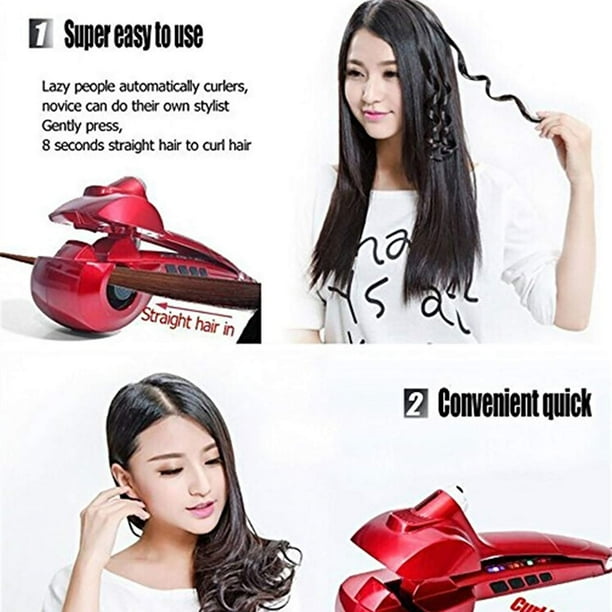 Automatic Hair Steam Curler Ceramic Curling Iron Bar Salon