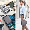 thumbnail image 4 of Organizador electrónico Estuche de viaje, organizador de cargador, bolsa organizadora de cables, organizador de cables de doble capa, organizador de viajes electrónicos, 4 of 5