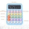 thumbnail image 6 of Fdelink High-Value Mechanical Keyboard Calculator Blue,Creative Colorful Candy Colored Electronic Calculator 12 Digit Large Lcd Display and Big Round Buttons Typewriter Mechanical Key Calculator, 6 of 7