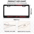thumbnail image 3 of GZHJMY American Flag License Plate Frames Set of 2, Universal Aluminum License Plate Holders 2 Holes Car Tag Frames Automotive Exterior Accessories with Screw Caps Decorative, 3 of 7