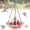 Pink, variant on LEJHVAQK Solar Cascade Hanging Bird Bath Fountain with Solar Powered Cascade Water Feature, Outdoor Garden Bird Bath Fountain for Patio Backyard Yard Decor, Decorative Hanging Fountain for Birds