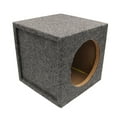 10" Single Sealed Sub Box Subwoofer Enclosure IMC Audio 10 Inch Speaker Box