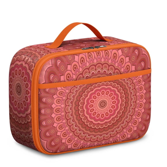 Mandala Ornemental Abstrait Petit Sac Isotherme Rétention Froide 8 Heures Spacieux pour Pique-Nique Randonnée