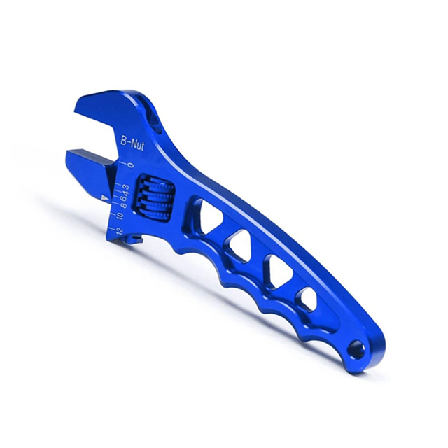 Clé en Alliage d'Aluminium Réglable AN3-AN12 Outil d'Assemblage Clé V-Ajustable Bleue