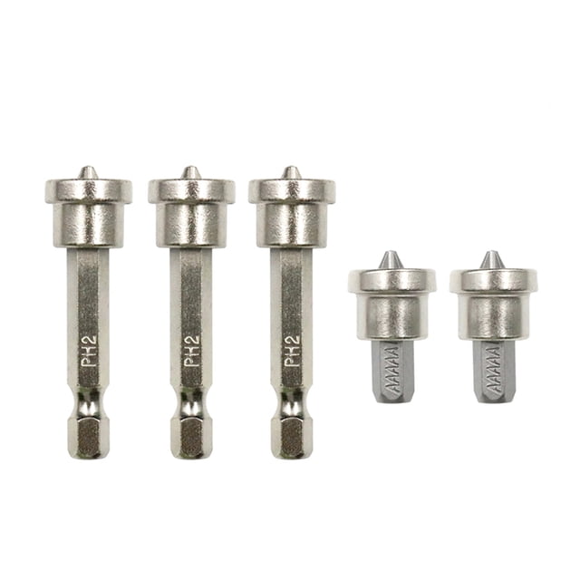 5Pcs Magnetic Positioning Screwdriver Bits 5Pcs Magnetic Positioning Screwdriver Bits Gypsum Board Phillip Screw Positioning Bit 5A Ph2