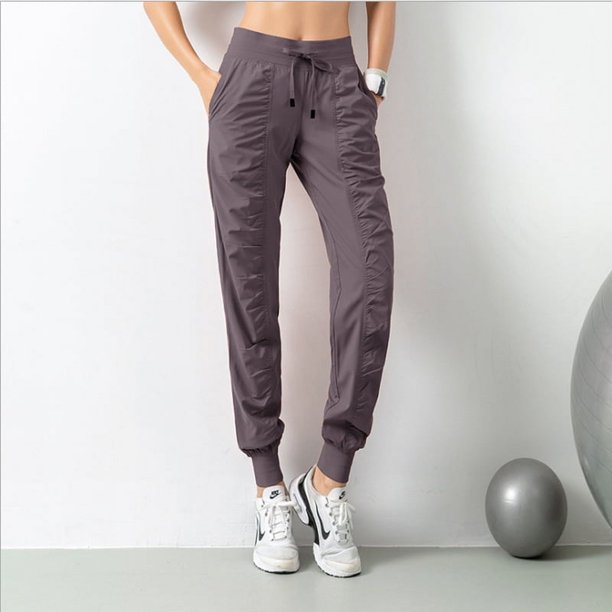 Pantalones deportivos adelgazantes para fitness, pantalones de correr con piernas sueltas para mujer, pantalones de entrenamiento de baile de otoño, pantalones de secado rápido, ropa de yoga