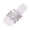 White, variant on Women's Sparkly Rhinestone Star Summer Sandals 2026 Wedding Glitter Bling Strappy Flats