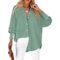 thumbnail image 1 of Blusa LEMAFER para mujer, holgada, a rayas, de manga larga, 1 of 2