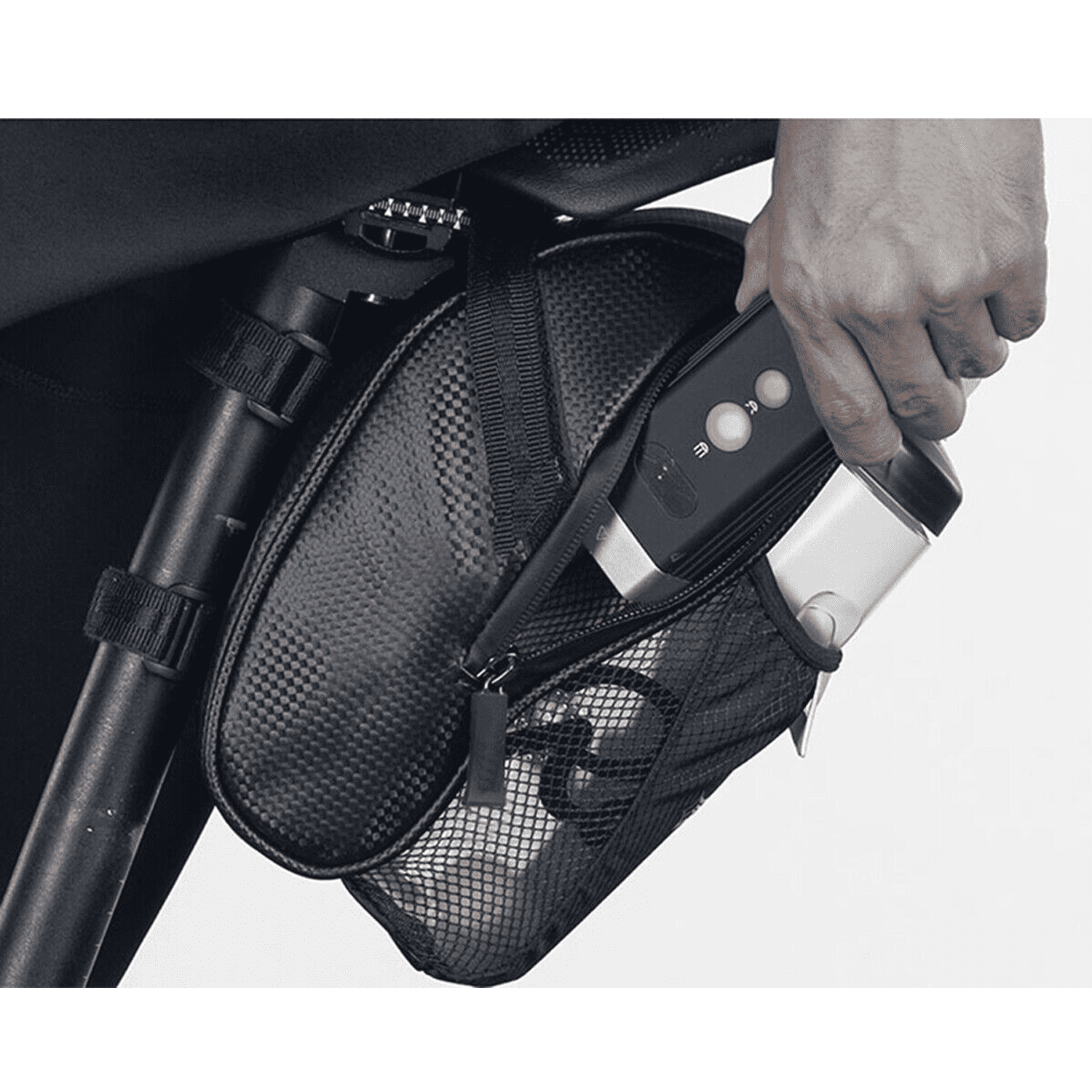 Yapicoco Bike Saddle Bags with Water Bottle Pouch, Waterproof Bike Bags