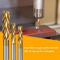 thumbnail image 2 of Gamvdout White Steel Extended Roughing Milling Cutter 4-Flute HSS-AL Titanium Coated Corrugated Edge Roughing Cutter for Stainless Steel and Aluminum Alloys, 2 of 7