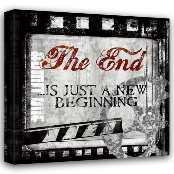 Conrad Knutsen 15x15 Gallery Wrapped Canvas Wall Art Titled - The End