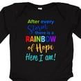 thumbnail image 4 of Inktastic After Every Storm, There is a Rainbow of Hope Here I Am Boys or Girls Long Sleeve Baby Bodysuit, 4 of 5
