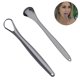 thumbnail image 2 of Paquete de 2 raspadores de lengua, útil limpiador de lengua quirúrgico de acero inoxidable para adultos y niños, raspadores de lengua profesionales para reducir el mal aliento, ayuda, 2 of 5