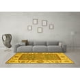 thumbnail image 3 of Ahgly Company Machine Washable Indoor Rectangle Oriental Yellow Traditional Area Rugs, 5' x 7', 3 of 4