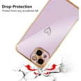 thumbnail image 4 of for iPhone 15 6.1 inch Case,Cute Plating Edge Love Hearts Pattern with Camera Lens Protection Phone Cover for Girls Women,Purple, 4 of 15